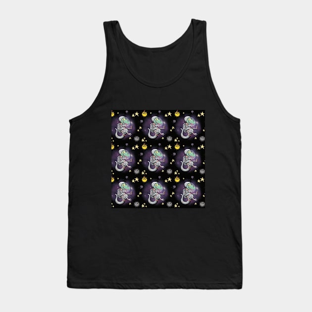 Space dino Tank Top by Roots0121